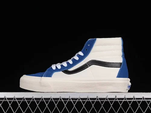 All categories Vans Vans series Vans Hi Vans high-top Vans SK8-Hi Anaheim series Vans official blue and white color matching high-top vulcanized sneakers VN0A4BVB21R